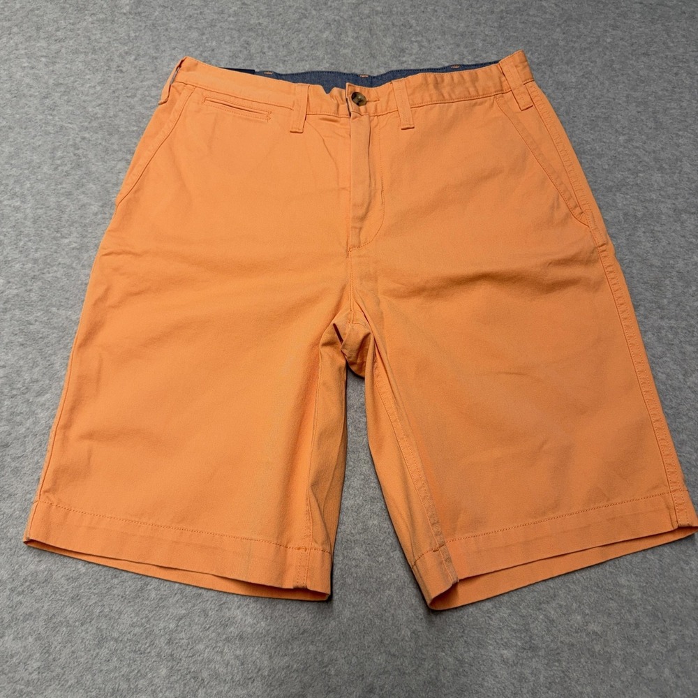 Polo Ralph Lauren Shorts Mens 34 Orange Relaxed Fit Chino 10in Casual Summer
